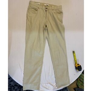 Hiltl Casual Pants Chinos‎ Straight Leg Khaki Beige Mens Size 36x31 |G1